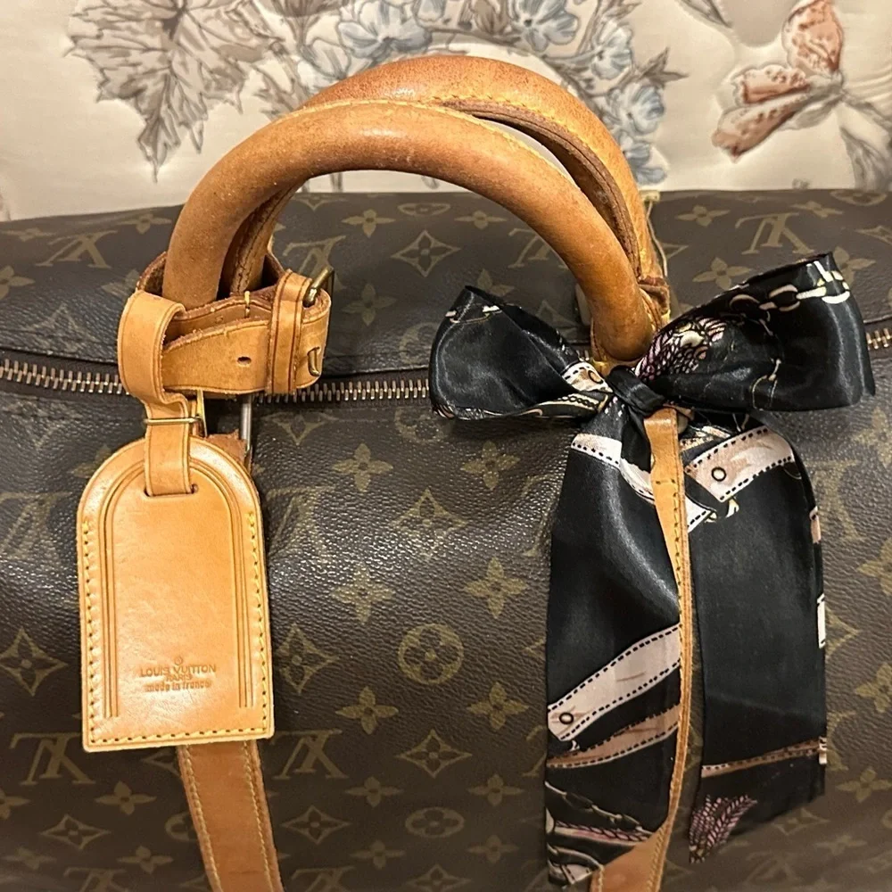 Louis Vuitton Keepall 50 Authentic Monogram Travel Boston Bag in Good Condition
